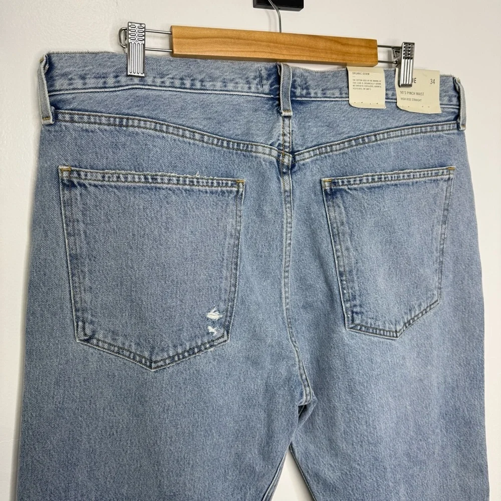 AGOLDE NWT 90’s Pinch Waist High Rise Straight Soundwave Jeans